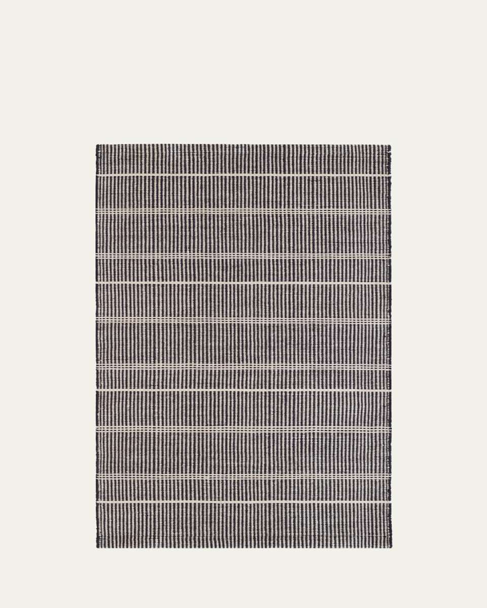 Samson Black Handwoven Indoor/Outdoor Rug, 10' x 14'